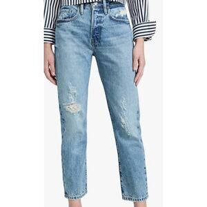 FRAME Women's Le Original Jeans Bluejay Rips Size 30